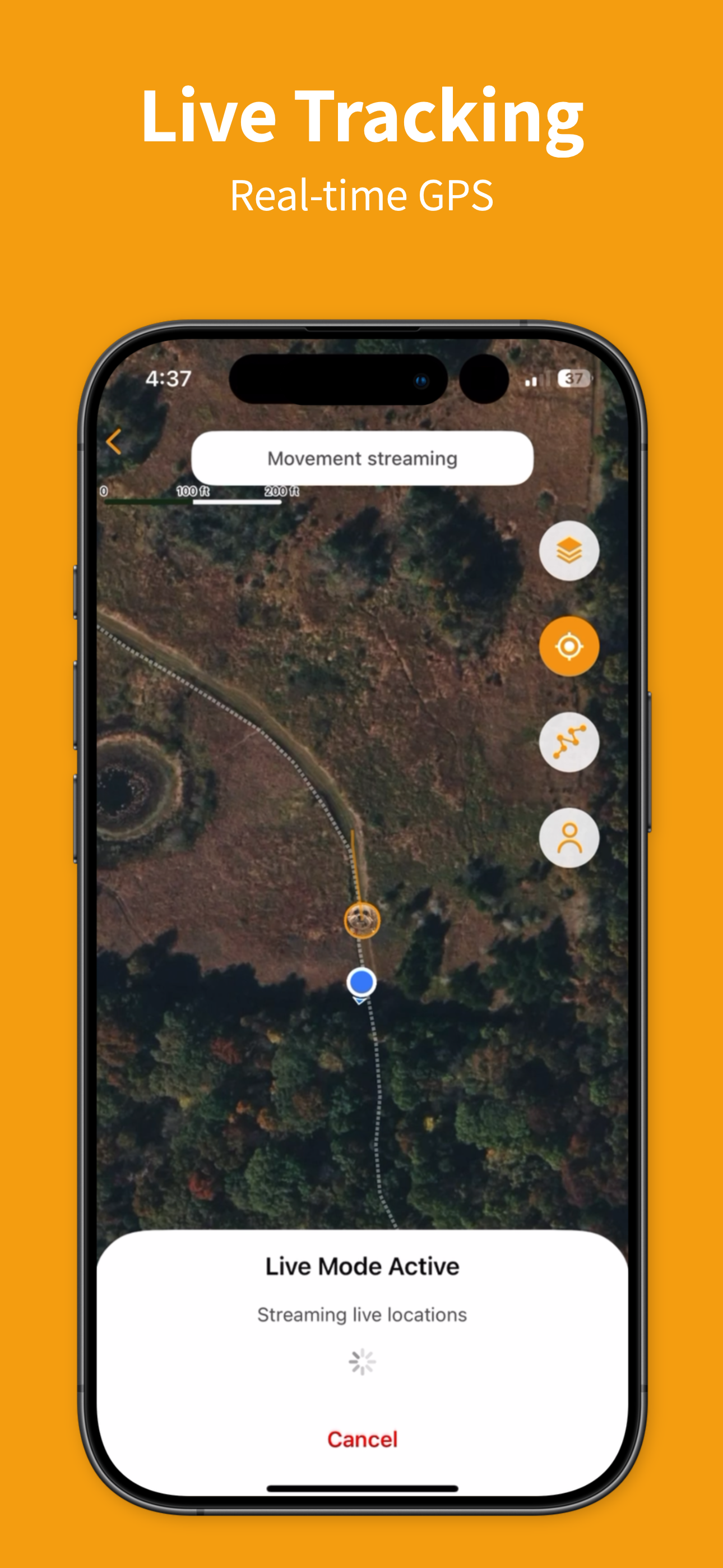 ToughTail map view with pet avatar and virtual fences.