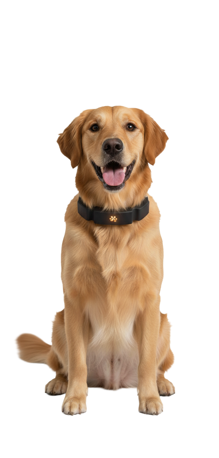 ToughTail Guidance Collar on a dog