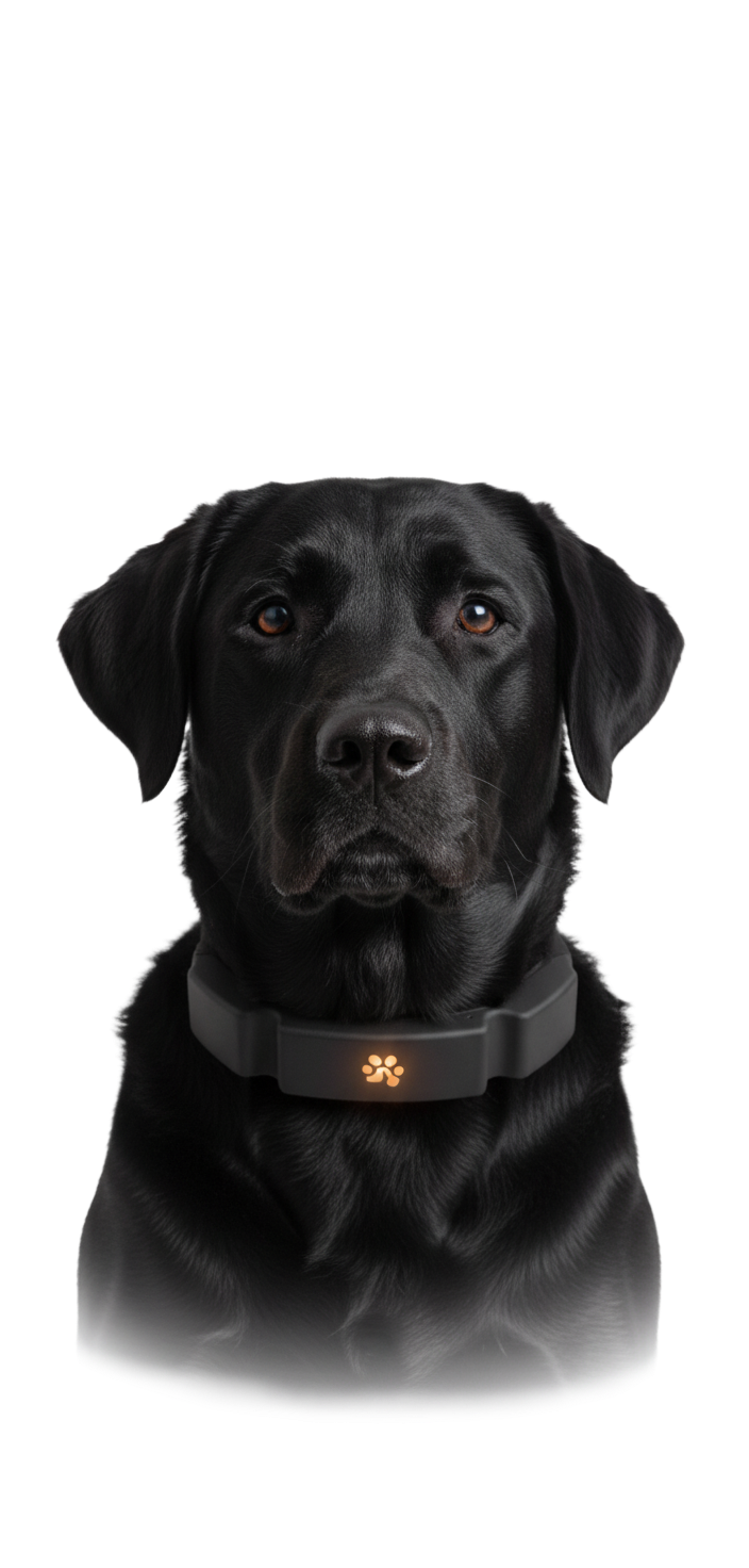Guidance Collar on yellow lab
